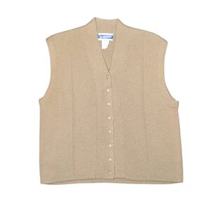 Vintage 90s Pendleton Cashmere Wool Sweater Vest Brown Classic Retro Cottage L